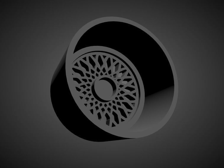 Rotiform LHR M scalable and Printable rim 3D print model_1