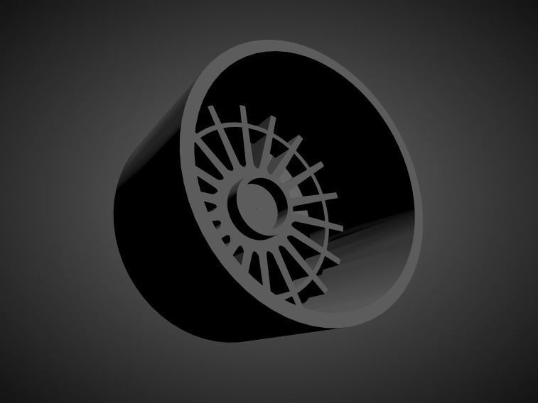 Rotiform LAS R scalable and Printable rim 3D print model_1