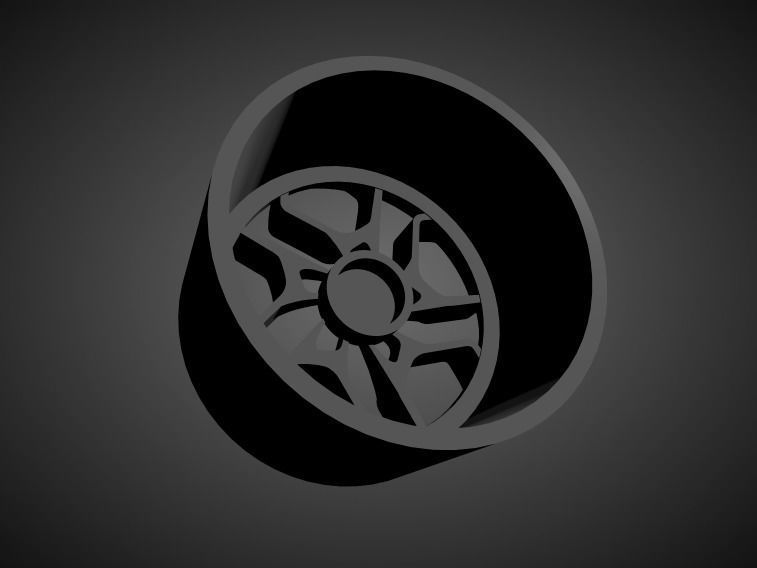 Rotiform HUR-T scalable and Printable rim 3D print model_1