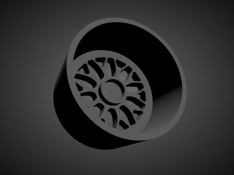 Rotiform DAB scalable and Printable rim 3D print model_1