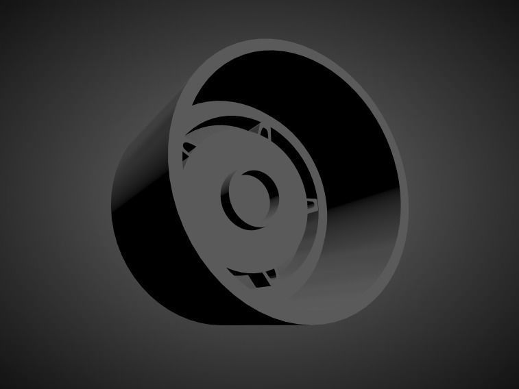 Rotiform CHD-T scalable and Printable rim 3D print model_1