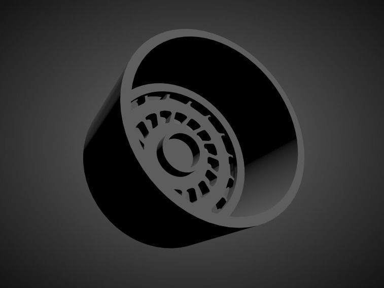 Rotiform CCW scalable and Printable rim 3D print model_1