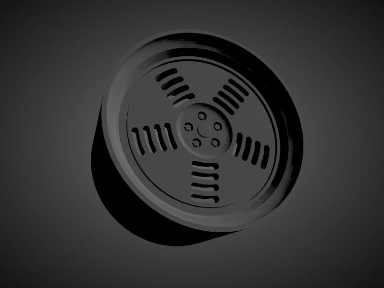 Rotiform BM1 scalable and Printable rim 3D print model_1