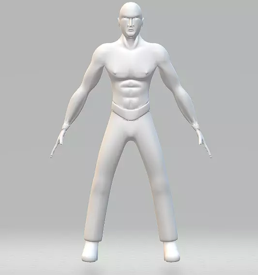 male base Free 3D model_0