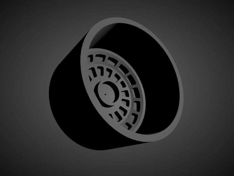 JNC 046 scalable and Printable rim 3D print model_1