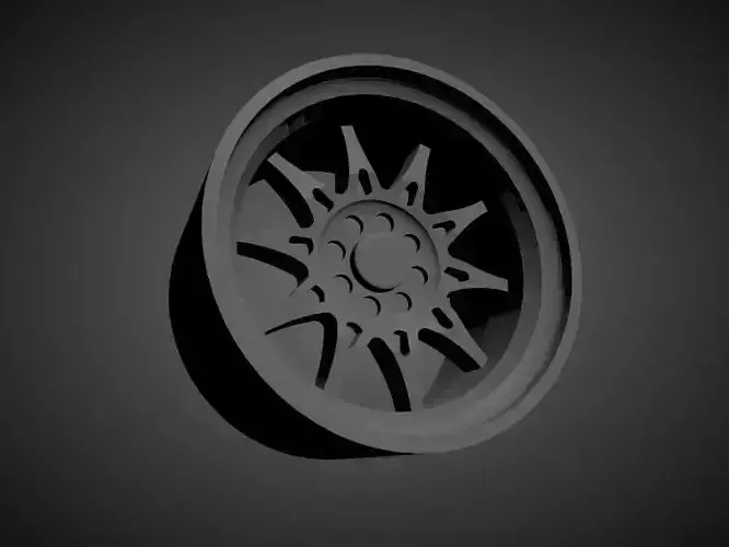 JNC 003 scalable and Printable rim 3D print model