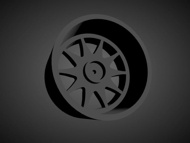 JNC 003 scalable and Printable rim 3D print model_1