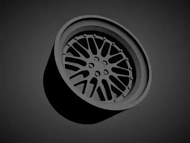 JNC 001 scalable and Printable rim 3D print model