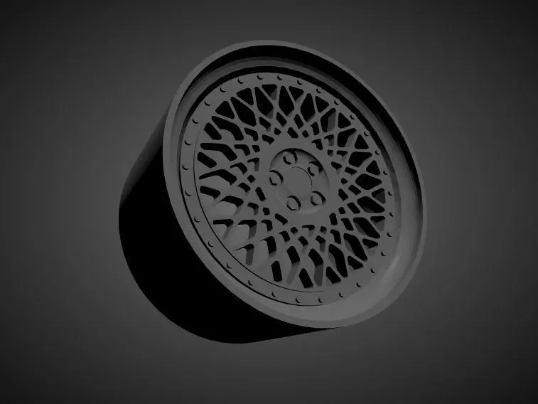 HRE 501 scalable and Printable rim 3D print model_0