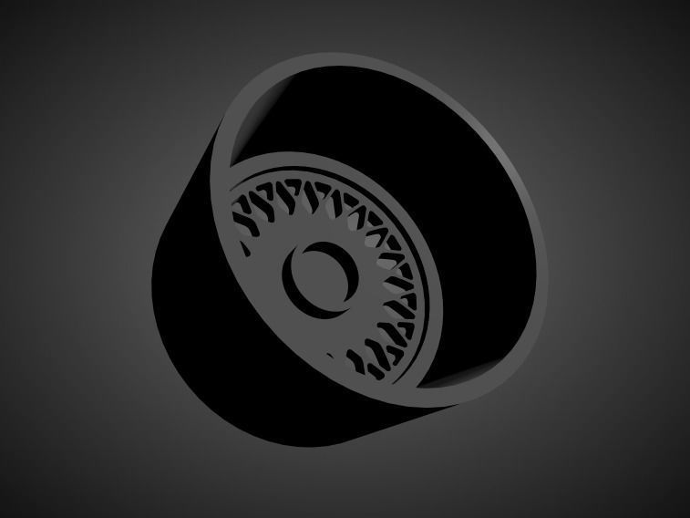 HRE 501 scalable and Printable rim 3D print model_1