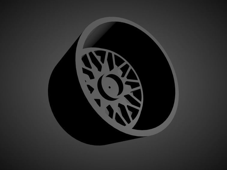 Forgiato Nido scalable and Printable rim 3D print model_1