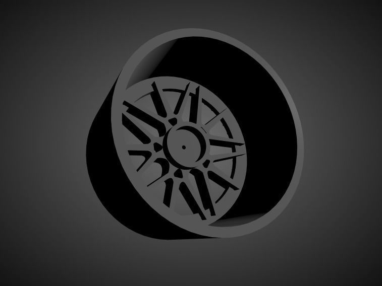 Forgiato Maglia scalable and Printable rim 3D print model_1