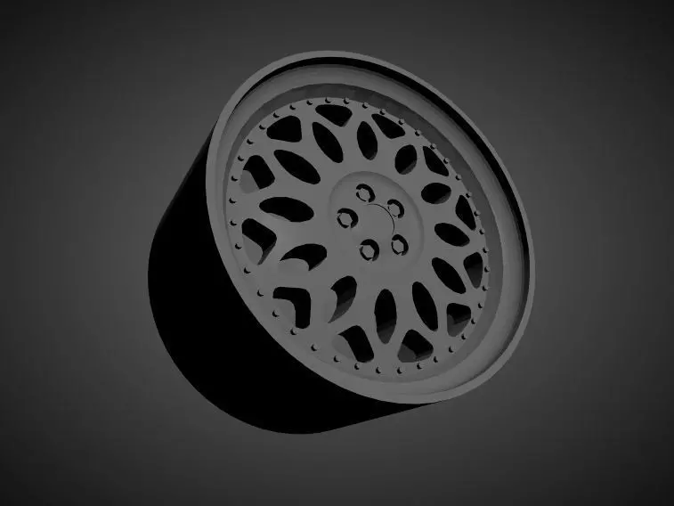 Forgiato Grano scalable and Printable rim 3D print model_0