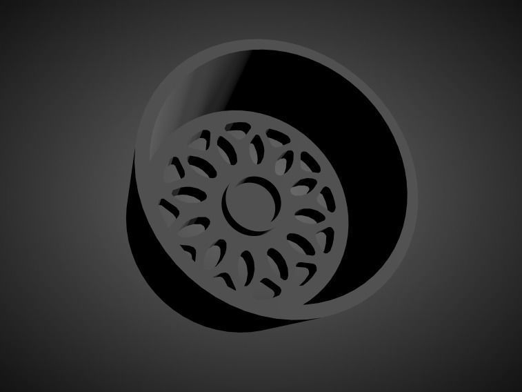 Forgiato Grano scalable and Printable rim 3D print model_1
