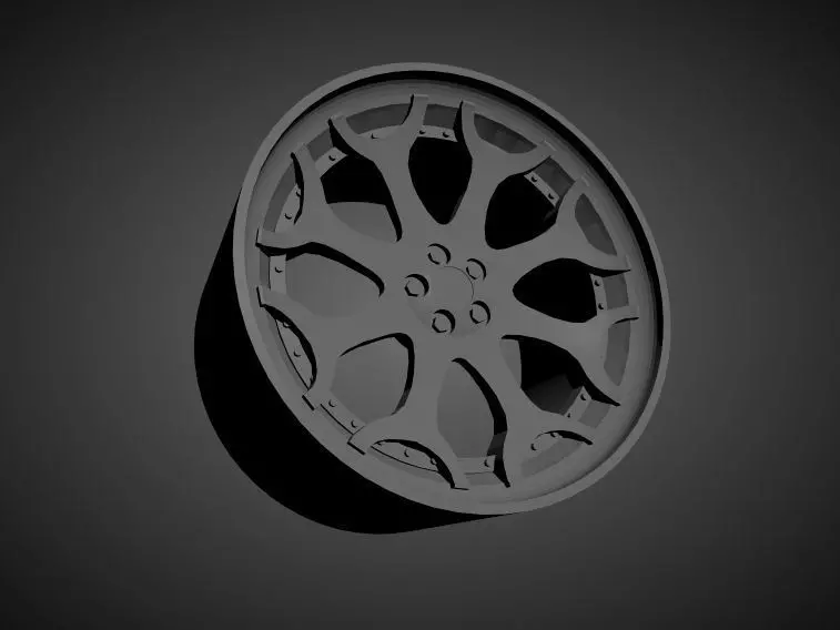 Forgiato Capolavaro scalable and Printable rim 3D print model_0