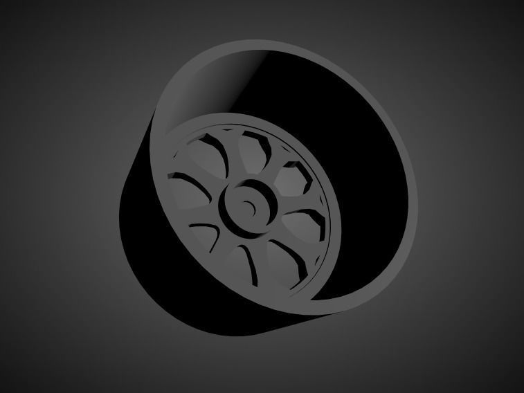 Forgiato Capolavaro scalable and Printable rim 3D print model_1