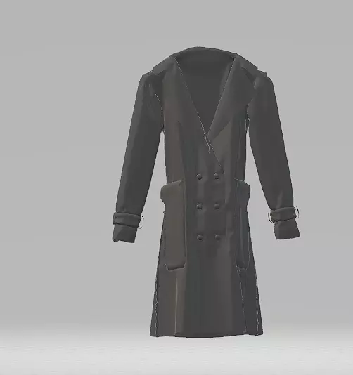 long coat 3D model