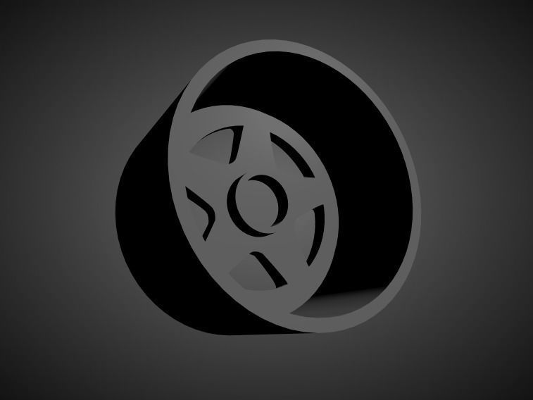 Fifteen52 Tarmac TR scalable and Printable rim 3D print model_1