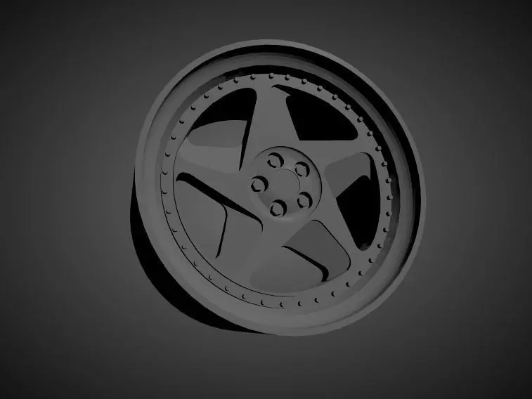 Fifteen52 Tarmac 348 scalable and Printable rim 3D print model_0