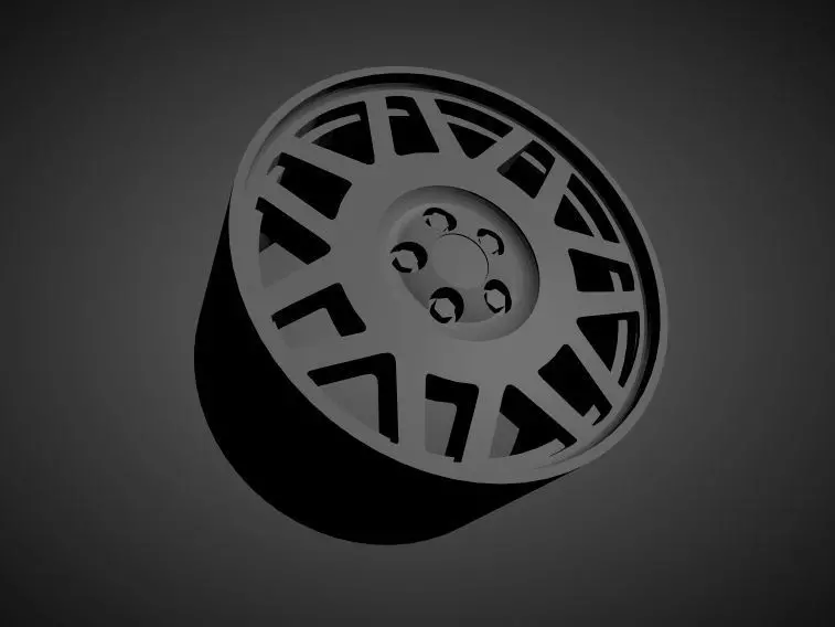 Fifteen52 Snowflake scalable and Printable rim 3D print model_0