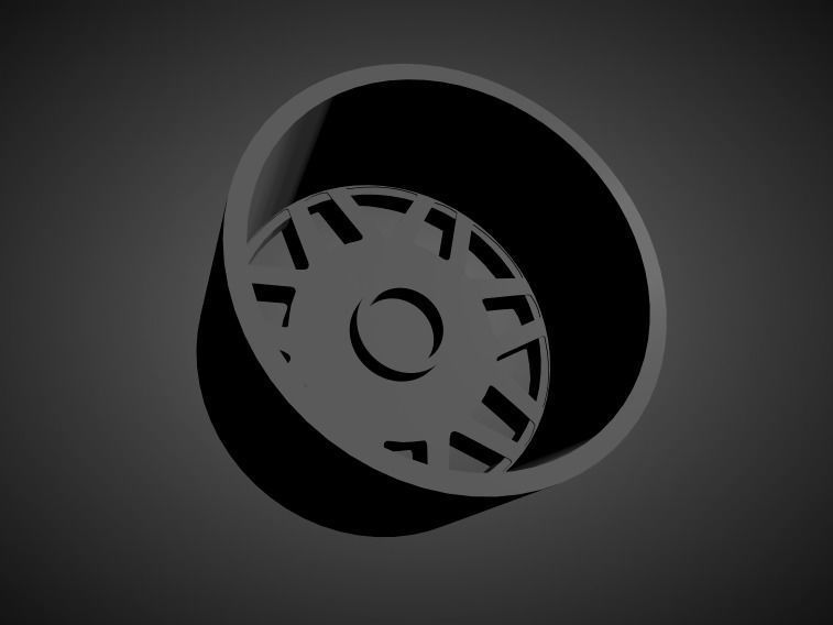 Fifteen52 Snowflake scalable and Printable rim 3D print model_1