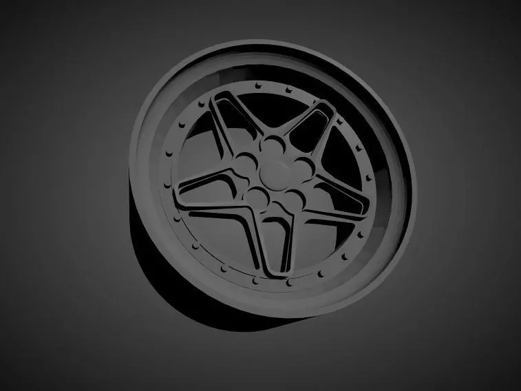 Fifteen52 Penta scalable and Printable rim 3D print model_0