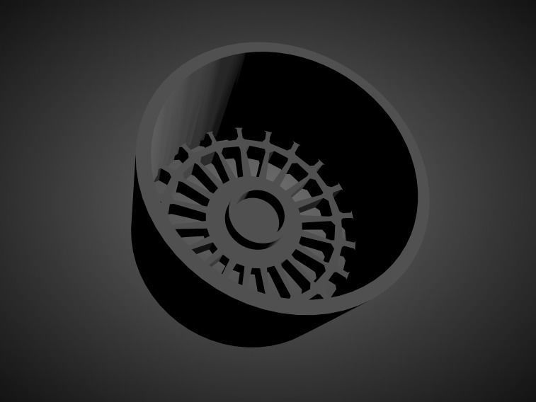 Fifteen52 Integrale scalable and Printable rim 3D print model_1