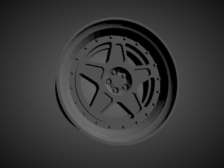 Fifteen52 F40 scalable and Printable rim 3D print model_1