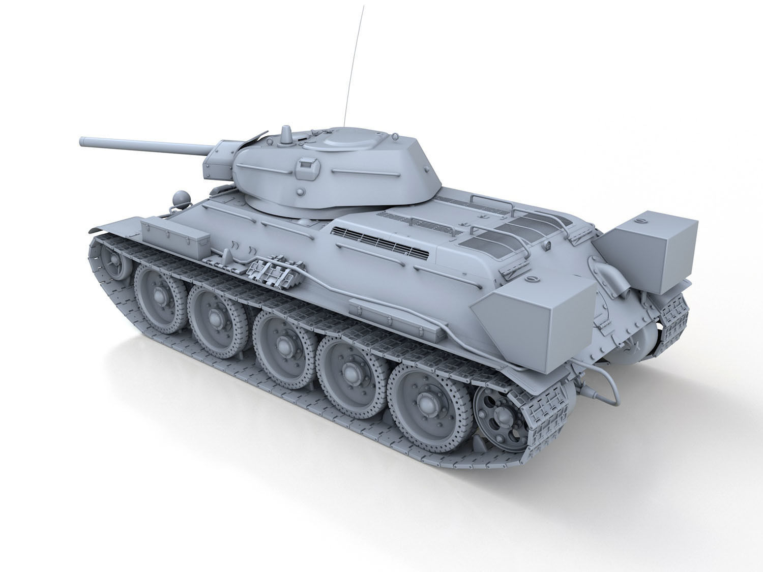 T-34-76 - Model 1942 - Factory 112 - Soviet Medium Tank  3D model_3