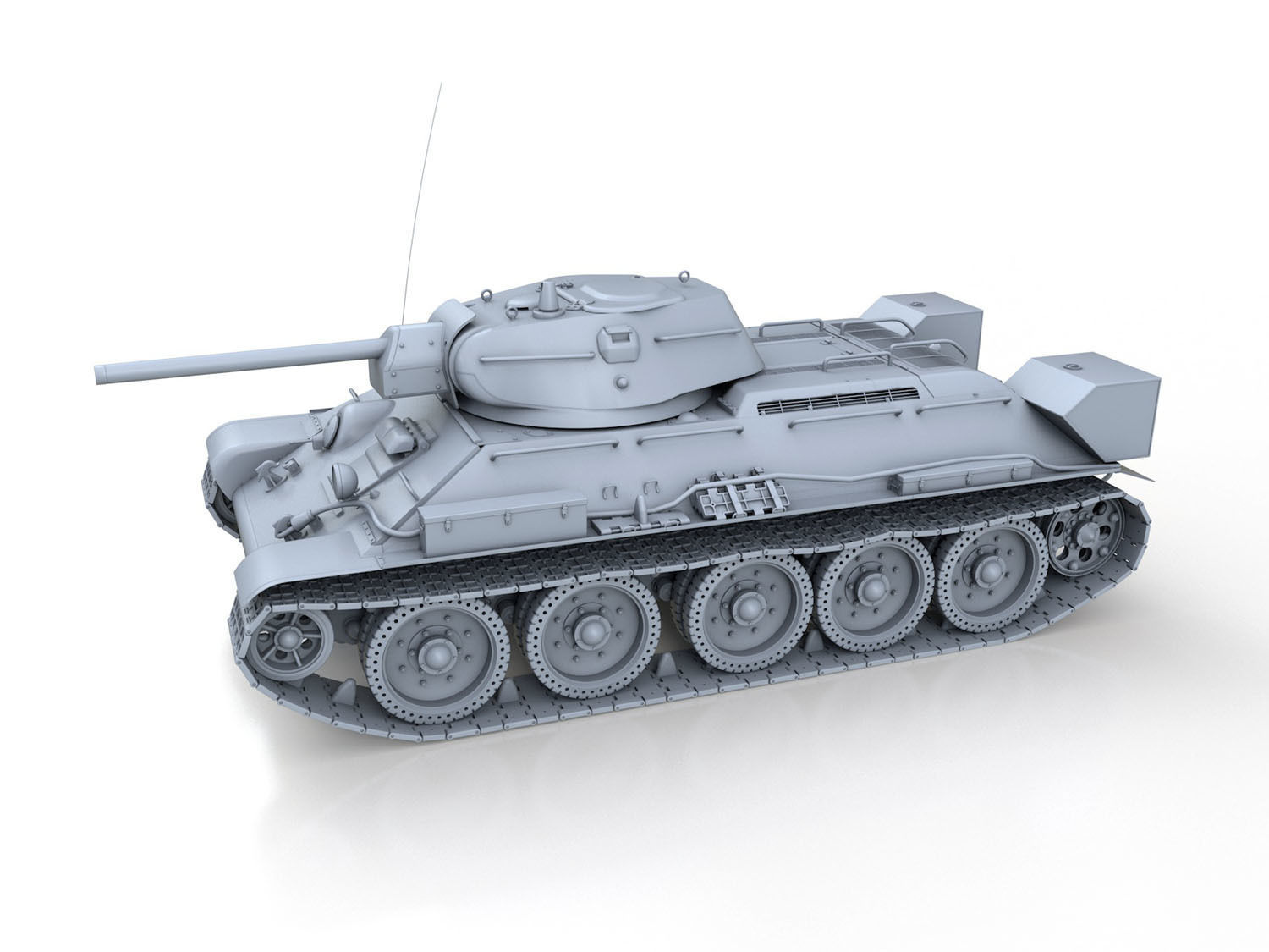 T-34-76 - Model 1942 - Factory 112 - Soviet Medium Tank  3D model_2