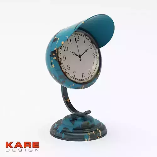 Kare Design Table Clock Scooter Light Blue 3D model