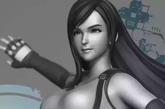 Tifa Lockhart 3D print model