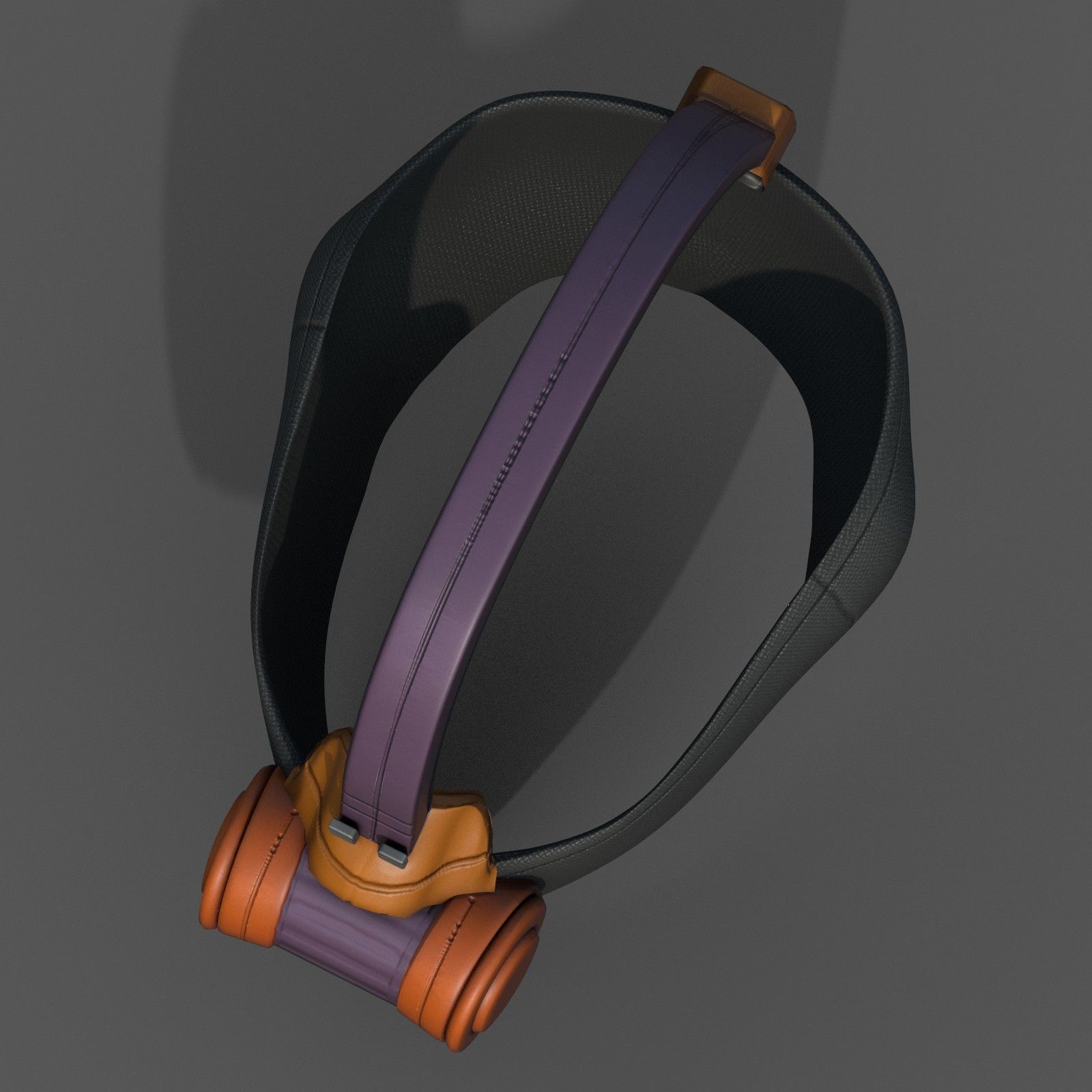 Gas mask helmet scifi futuristic space Low-poly 3D model_8