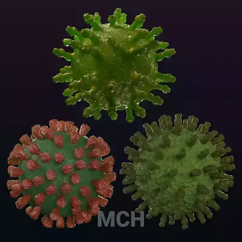 virus pack 3D model