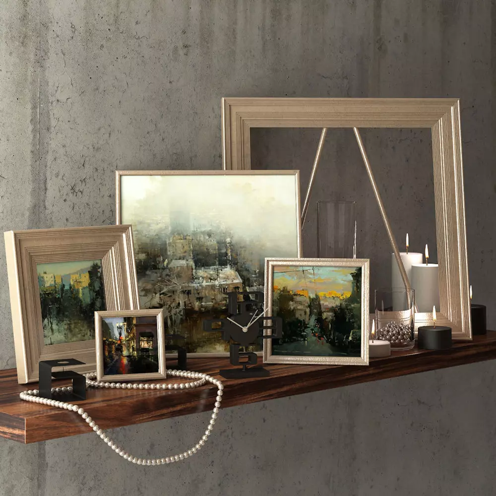 Decorative set with pictures Hsin-Yao Tseng 3D model_0