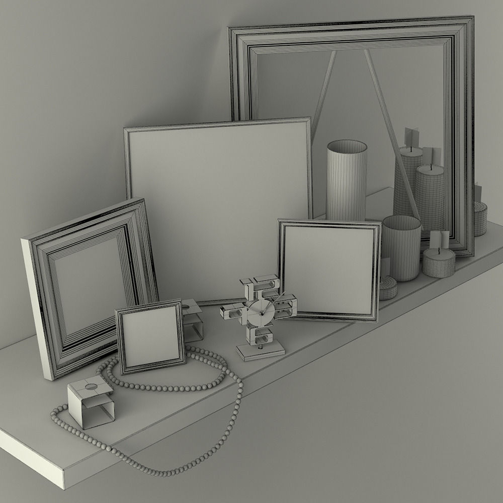 Decorative set with pictures Hsin-Yao Tseng 3D model_1