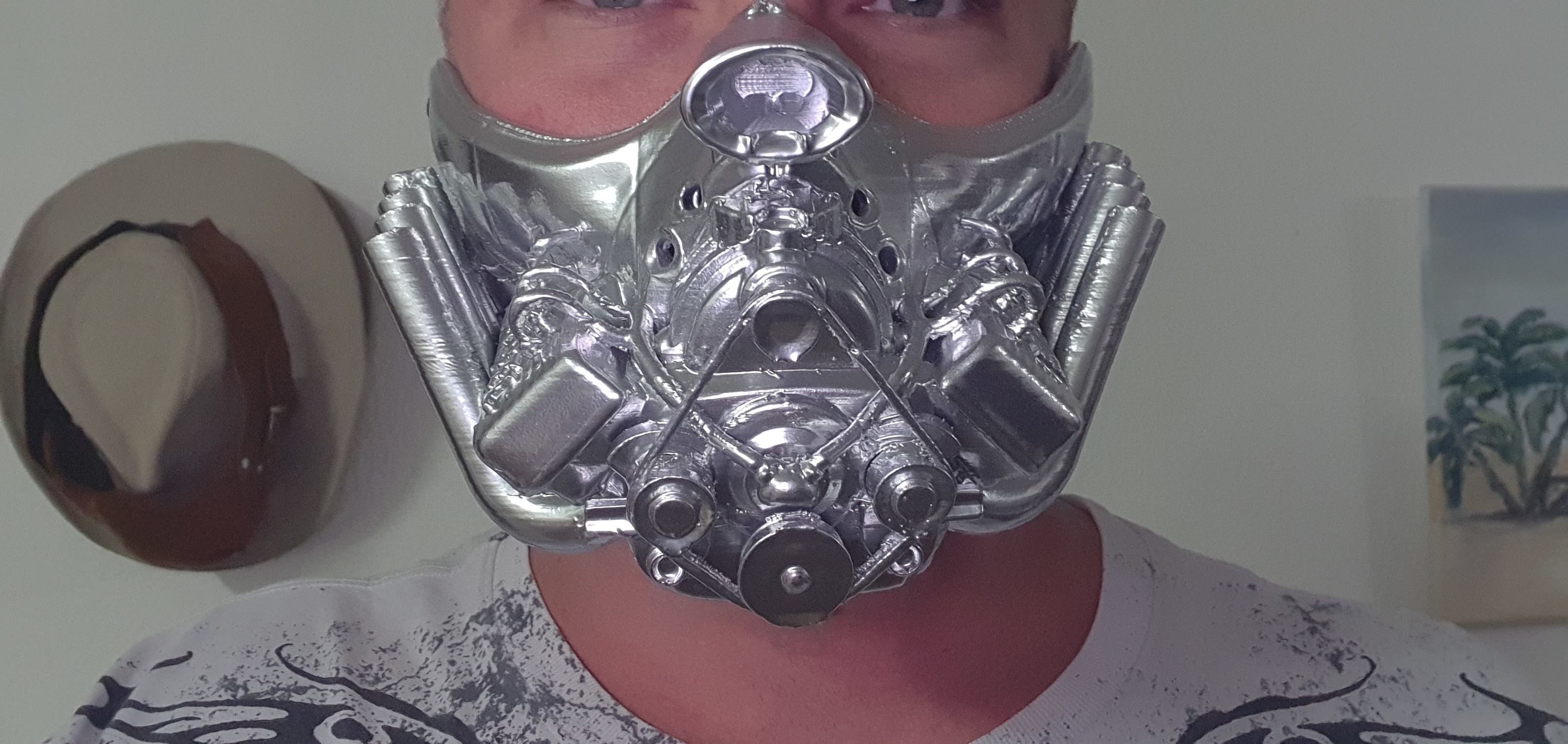 hotrod V8 facemask 3D print model_7