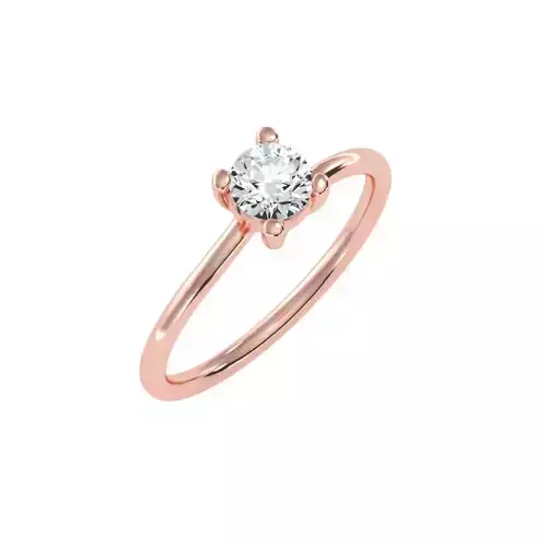 solitaire wedding engagement women ring 3dm stl render detail