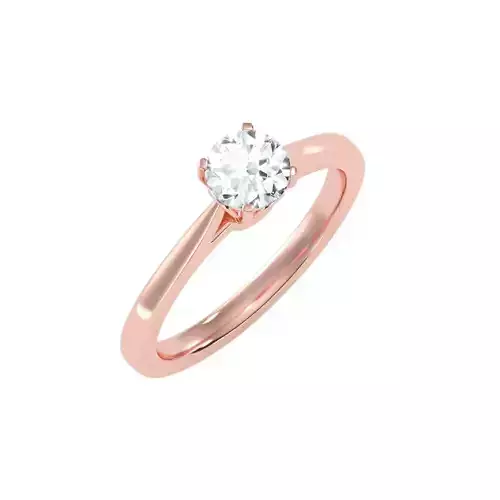 solitaire wedding engagement women ring 3dm stl render detail