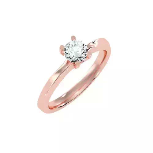 solitaire wedding engagement women ring 3dm stl render detail