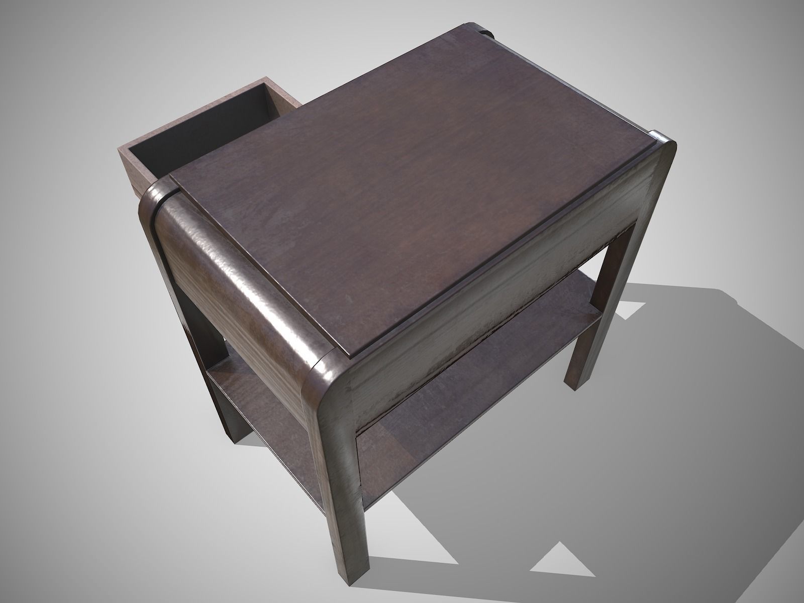 Retro Soviet TV Stand - Updated for 2021 Low-poly 3D model_6