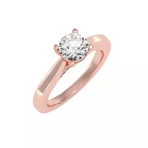 solitaire wedding engagement women ring 3dm stl render detail