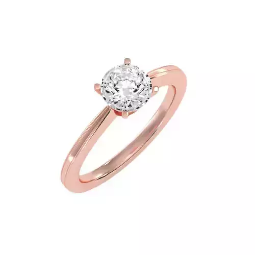 solitaire wedding engagement women ring 3dm stl render detail