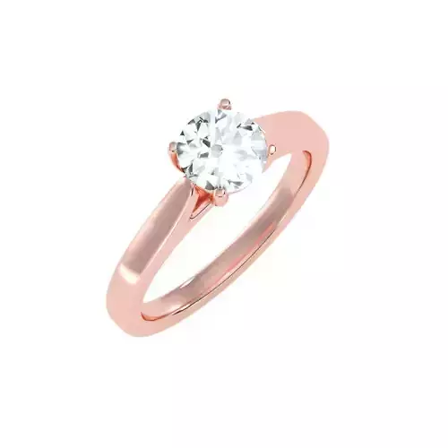 solitaire wedding engagement women ring 3dm stl render detail