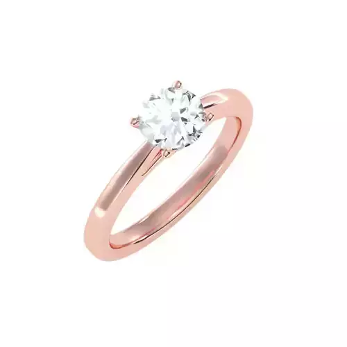solitaire wedding engagement women ring 3dm stl render detail