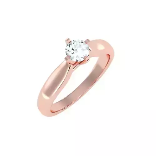 solitaire wedding engagement women ring 3dm stl render detail