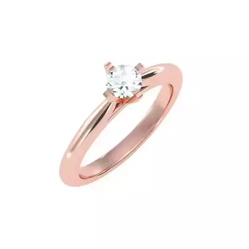 solitaire wedding engagement women ring 3dm stl render detail
