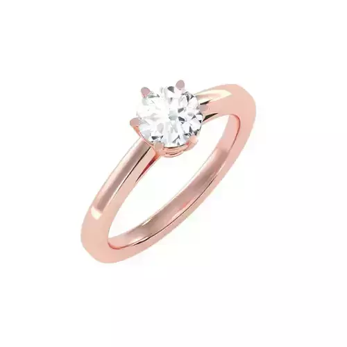 solitaire wedding engagement women ring 3dm stl render detail