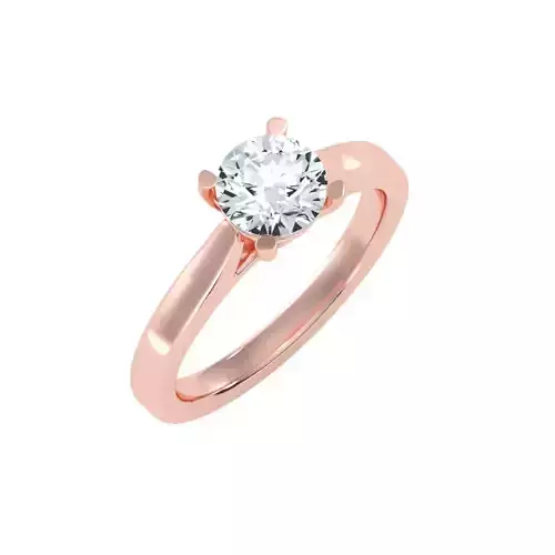 solitaire wedding engagement women ring 3dm stl render detail