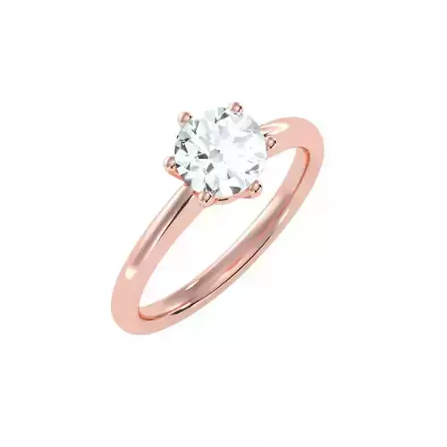 solitaire wedding engagement women ring 3dm stl render detail